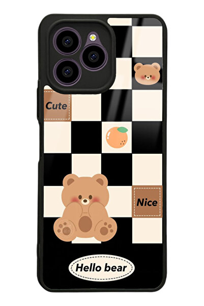 Spoyi Omix X6 Hello Bear Tasarımlı Glossy Telefon Kılıfı