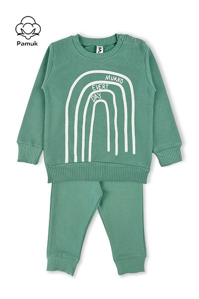 difa kids Boys Girls Unisex Kids Printed Green Seasonal Bottom Top Set
