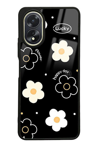 Spoyi Oppo A38 Lucky Happy Day Tasarımlı Glossy Telefon Kılıfı