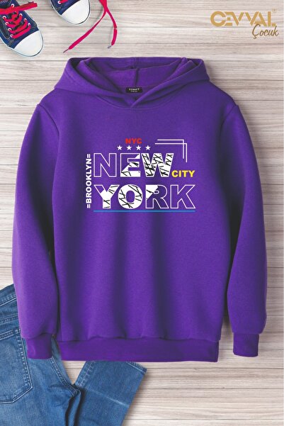 Cevval PULOVER DE COPII OVERSIZE IMPRIMAT CU GLUGĂ