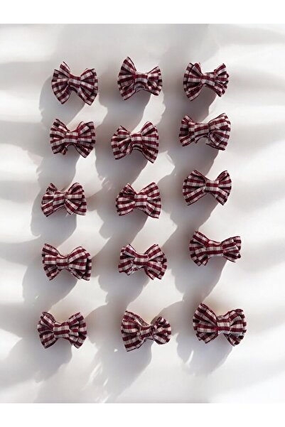 kalben accessories فيونكة قماشية مكونة من 15 قطعة - فيونكة مصنوعة يدويًا من ا...