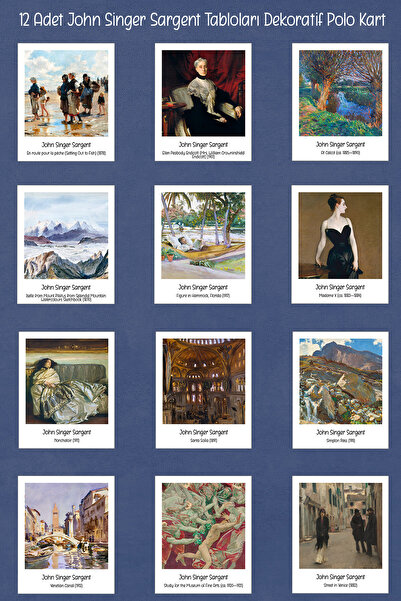 Runrux 12 لوحة بولو مزخرفة من John Singer Sargent - لوحة الفلين