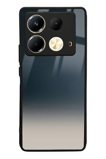 Spoyi İnfinix Note 40 Mavi Geçiş Tasarımlı Glossy Telefon Kılıfı