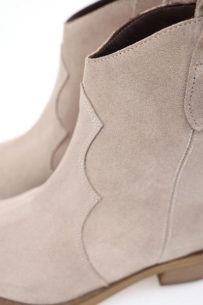 5in1Canpolat Μπεζ Western Boots 122601