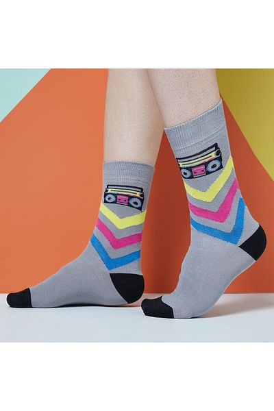 The Socks Company Ανδρικές γκρι κάλτσες 15kdcr136e-γκρι