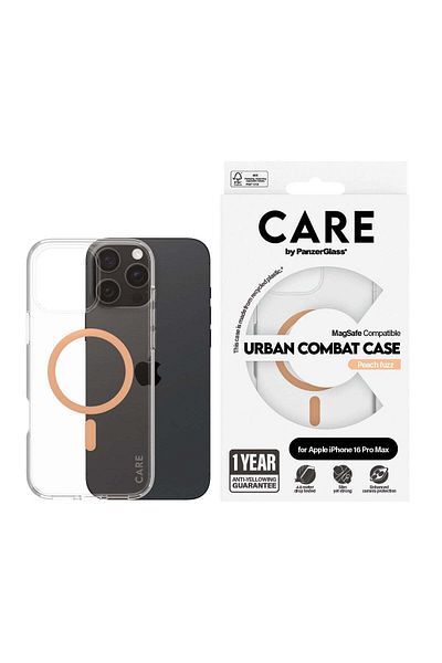 PanzerGlass CARE by PanzerGlass iPhone 16 Pro Max الرائد في المناطق الحضرية القتالية MagSafe - Turuncu Kılıf
