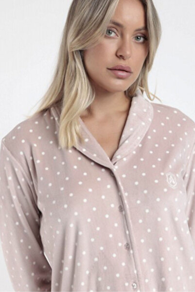 AYYILDIZ 62650 Pudra Polar Pjama Takımı