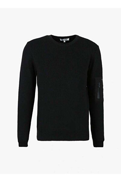 GMG FIRENZE Ανδρικό πουλόβερ με λαιμόκοψη μαύρο Gu22mfw04250
