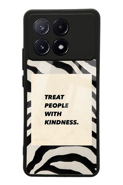 Spoyi Xiaomi Poco X6 Pro Glossy Phone Case with Zebra Motto Design