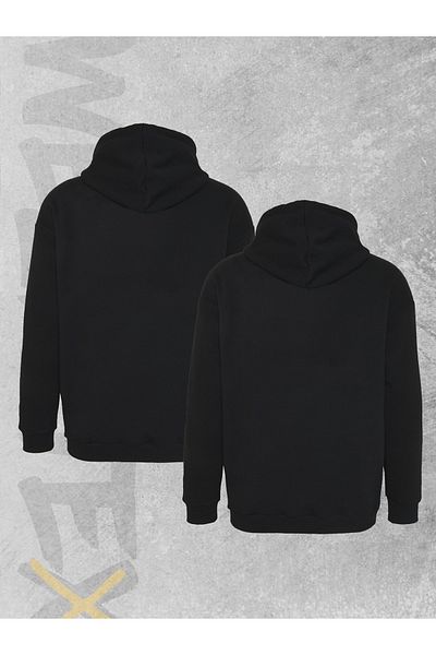 WEARTEX Oversize Hooded Sweatshirt Ghosts Printed Couple Combination