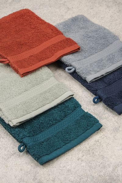 the ramify Pack of 5 Cotton Soft Towel Pouch for Sensitive Skin