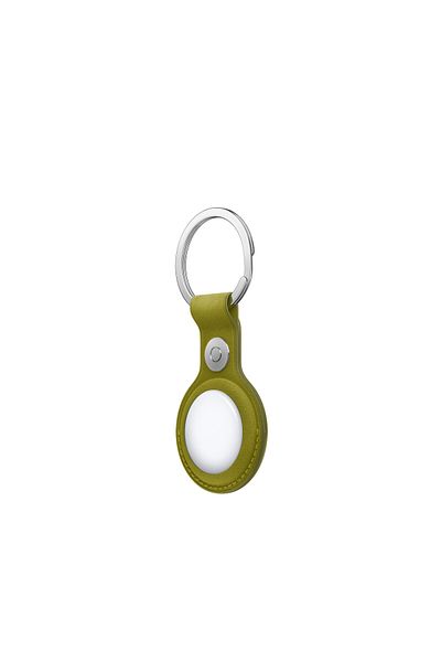 Apple AirTag FineWoven Key Ring - Chartreuse