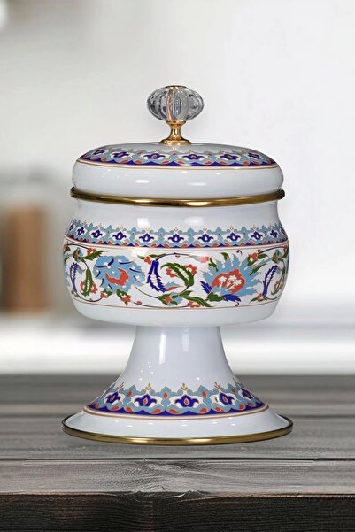 PR HOME Hanzade Emaye Ayaklı Şekerlik