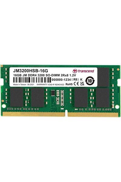 Transcend 16 جيجابايت Ddr4 3200 ميجا هرتز Cl22 قيمة ذاكرة الوصول العشوائي للكمبيوتر المحمول Jm3200hsb-16g