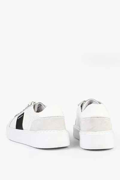 Hammer Jack Men's Orlean White Black Genuine Leather Shoes