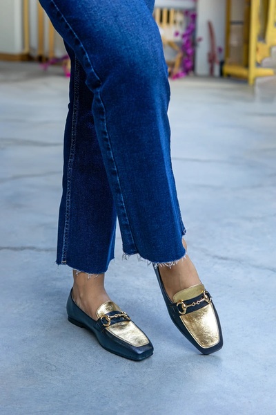 LAMİNTA Zarae Gold Toka Detaylı Kadın Babet