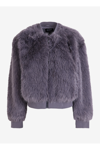ONLY 15322405 Onlmanny Faux Fur Bomber Cc Otw Γυναικείο βελούδινο παλτό από γ...
