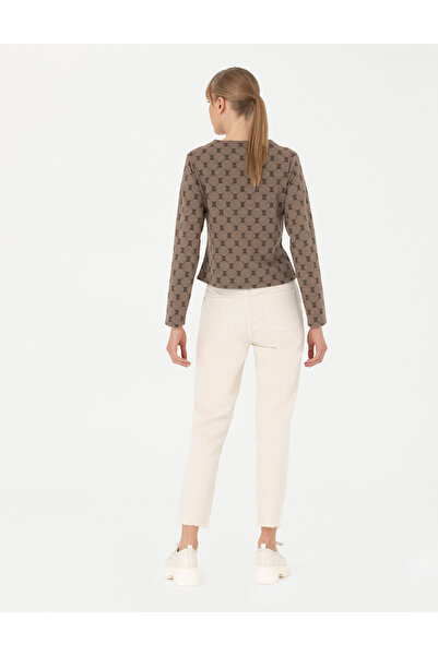 Pierre Cardin Cream Mom Fit Jean Trousers 50279060 -Vr071
