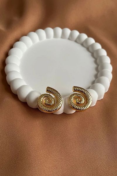 Alexis Carrel Women's Vintage Spiral Earrings