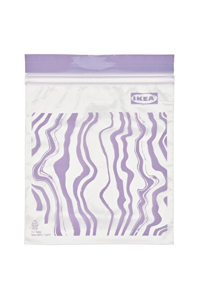 IKEA Istad Kilitlenebilir Buzdolabı Poşeti Lila 1 Lt 20 Adet 70579912