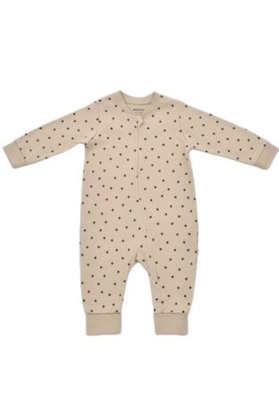 BabyCosy Salopeta cu fermoar si buline Girafa, BabyCosy, Mink, 12-18 luni
