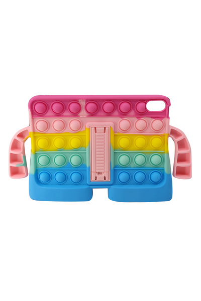 Nettech İpad Mini 6 (MK8C3TU/A) Uyumlu Kulaklı Pop It Arka Koruma - Karışık Renk