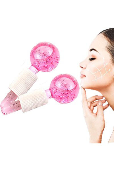 STLIFE Soğuk Cilt Bakımı Yüz Soğuk Masaj ve Terapi Topu Roller Masaj Aleti Le...