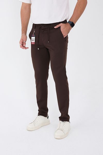 BROCARD Men's Winter Jogger Slimfit Waist Half Elastic Fabric Trousers