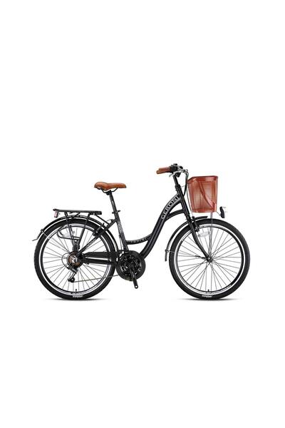 Kron Geroni Tourer 26 City Bike 21 Vites V.b. Mat Siyah - Gri /kahverengi Alm