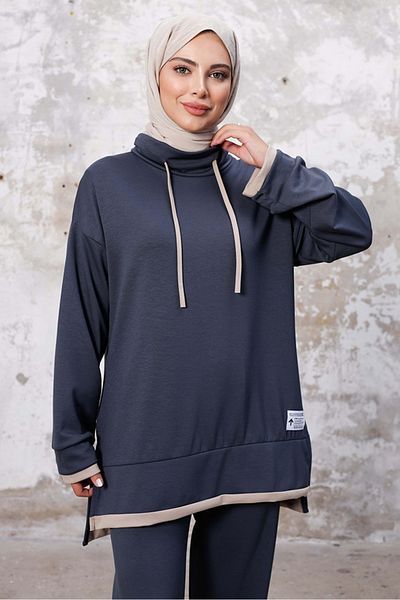 Bestenur Anthracite Ayende Tunic and Trousers Set of Two - 1258
