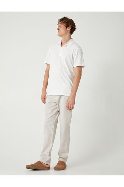 Koton Chino-Leinenhose – Taschendetail