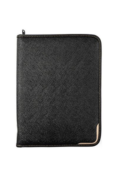 Önder Black Istanbul A4 Zippered Portfolio Hand