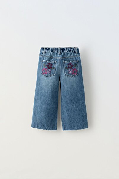 GAistKids Kız Çocuk İşleme Detaylı Kot Pantolon