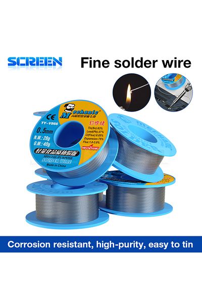 Choice 0.8mm Mechanic Ty-v866 40g Mild Rosin Core 270℃ Melting Point 0.2-0.8mm High Purity Environmental So