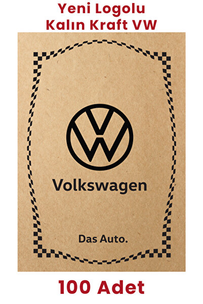 BALKAN AMBALAJ Kraft 120gr Volkswagen Oto Paspas Kağıdı 100 Adet - 35x50cm - ...