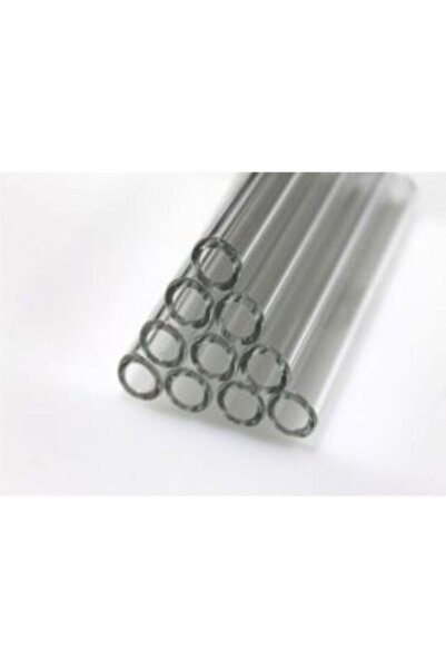 imarastirma Borosilikat Şeffaf Cam Boru İki Ucu Açık Kalınlık 07mm Uzunluk 15...