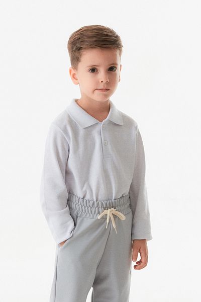 Fulla Moda Βασικό πουκάμισο γιακάς Unisex Παιδικό κορμάκι