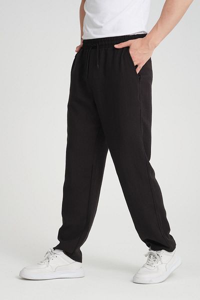 Valiberta Aerobin Fabric Baggy Fit Trousers - Black