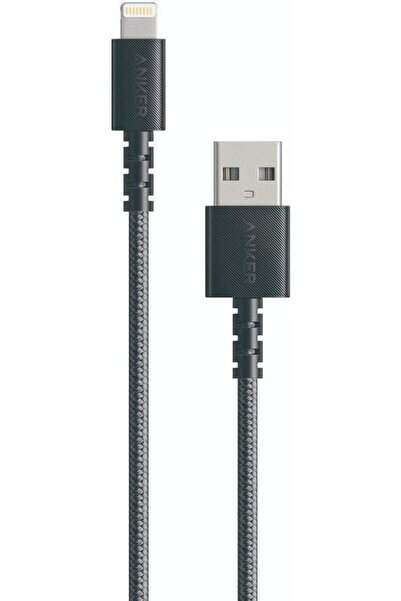 Anker كابل USB-A مع موصل Lightning (3 أقدام، مضفر من النايلون)، شحن ومزامنة، 480 ميجابت في الثانية، أسود