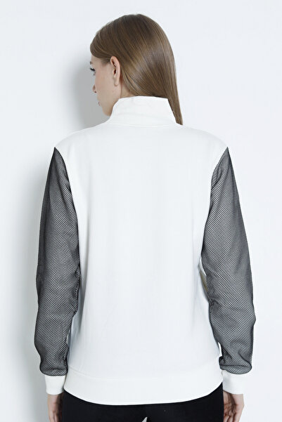 İntensive γυναικεία μακρυμάνικη ζακέτα με φερμουάρ με πέτρα