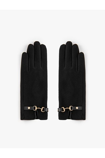 Koton Gloves with Metal Accessories and Belt