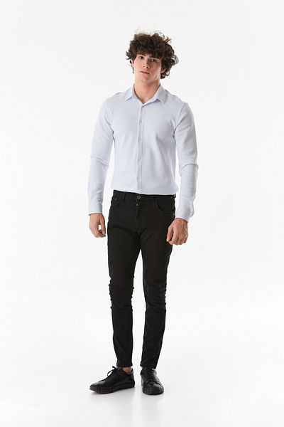Fulla Moda Ίσιο τζιν παντελόνι με φερμουάρ
