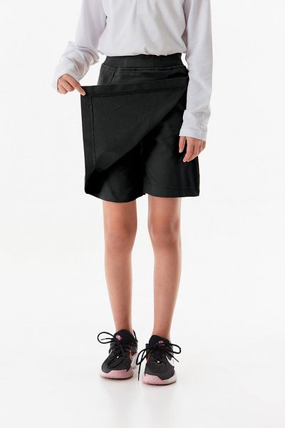 Fulla Moda Basic Girl's Shorts Skirt with Elastic Waist
