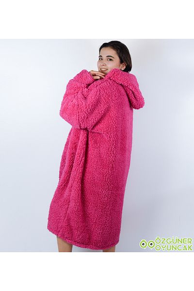 Özgüner Oyuncak Winter Cold Farewell with Warm Fleece Plush Wearable Blanket