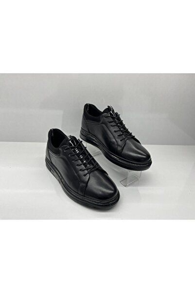 Tardelli 3759 Siyah Hakiki Deri Ortopedik Taban Erkek Ayakkabı