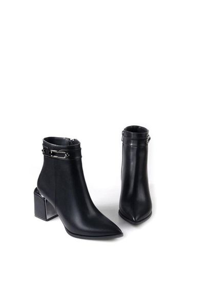 Papuçcity Dnz 03009 Γυναικείες μπότες με τακούνι 7,5 cm