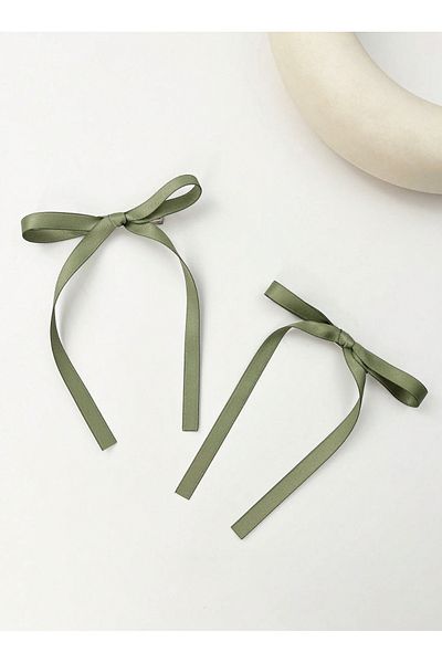CSR AKSESUAR 2pcs Satin Bow Buckle