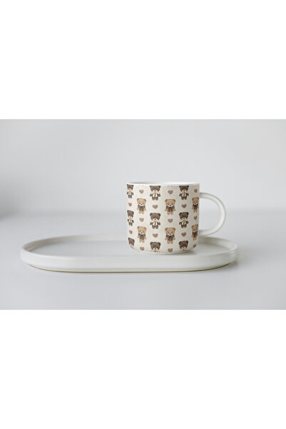 EYBaskı Tasarım دمية دب بورسلين مطبوعة على شكل دب - كوب