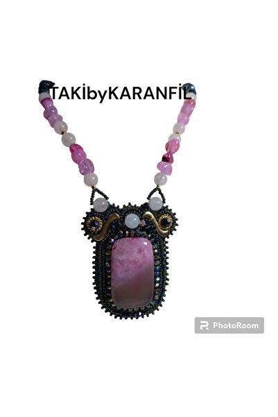 PEMBE AKİK KOLYE