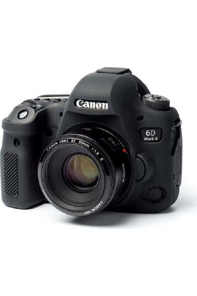DP Canon EOS 6D Mark II 2 için Silikon Koruyucu Kılıf (SİYAH)